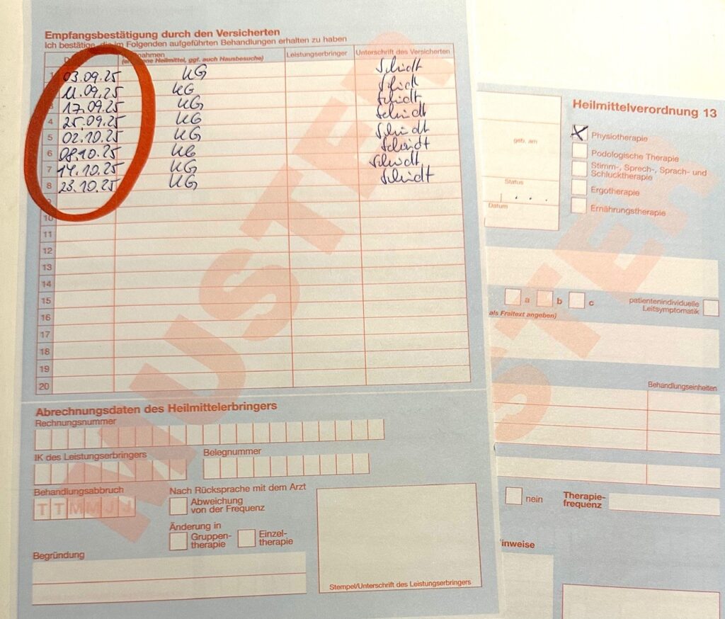 Datumserkennung Muster 13 und Muster 16
